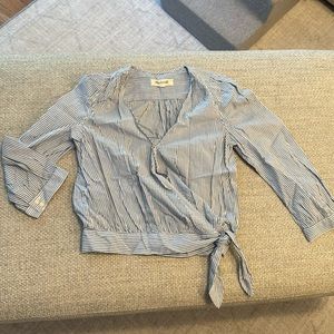 Madewell wrap shirt size XS
